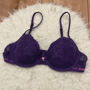 PINK by Victoria's Secret Purple Lace Bra